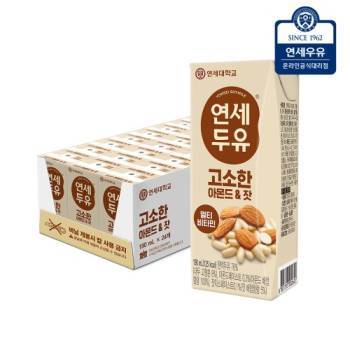 연세두유 고소한 아몬드 잣 두유 (24팩/48팩/72팩/96팩 선택)