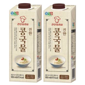 [정식품] 간단요리사 진한 콩국물 950ml 2팩