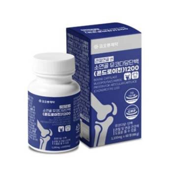 [코오롱제약] 관절연골엔 소연골 뮤코다당단백 콘드로이친 1200 (1,100mg*60정)
