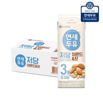 연세두유 저당 아몬드 잣 190ml (24팩/48팩/72팩/96팩 선택)