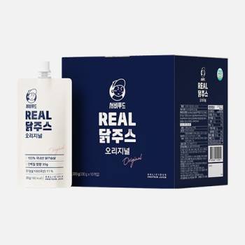 서비푸드 리얼 닭주스 오리지널 단백질35g 닭가슴살 쉐이크 단백질 음료 1세트10개입