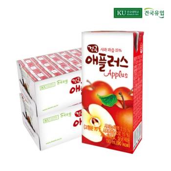건국유업 애플러스 190ml 48팩